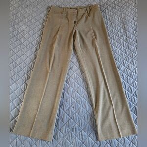 Sharagano Women's Beige Wide-Leg Trousers